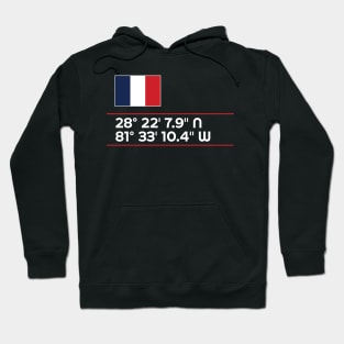 France Epcot World Showcase Walt Disney World Coordinates Hoodie